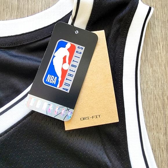 BRAND NEW Nike Brooklyn Nets Kyrie Irving Jersey Black Men's Size XL - Picture 8 of 9